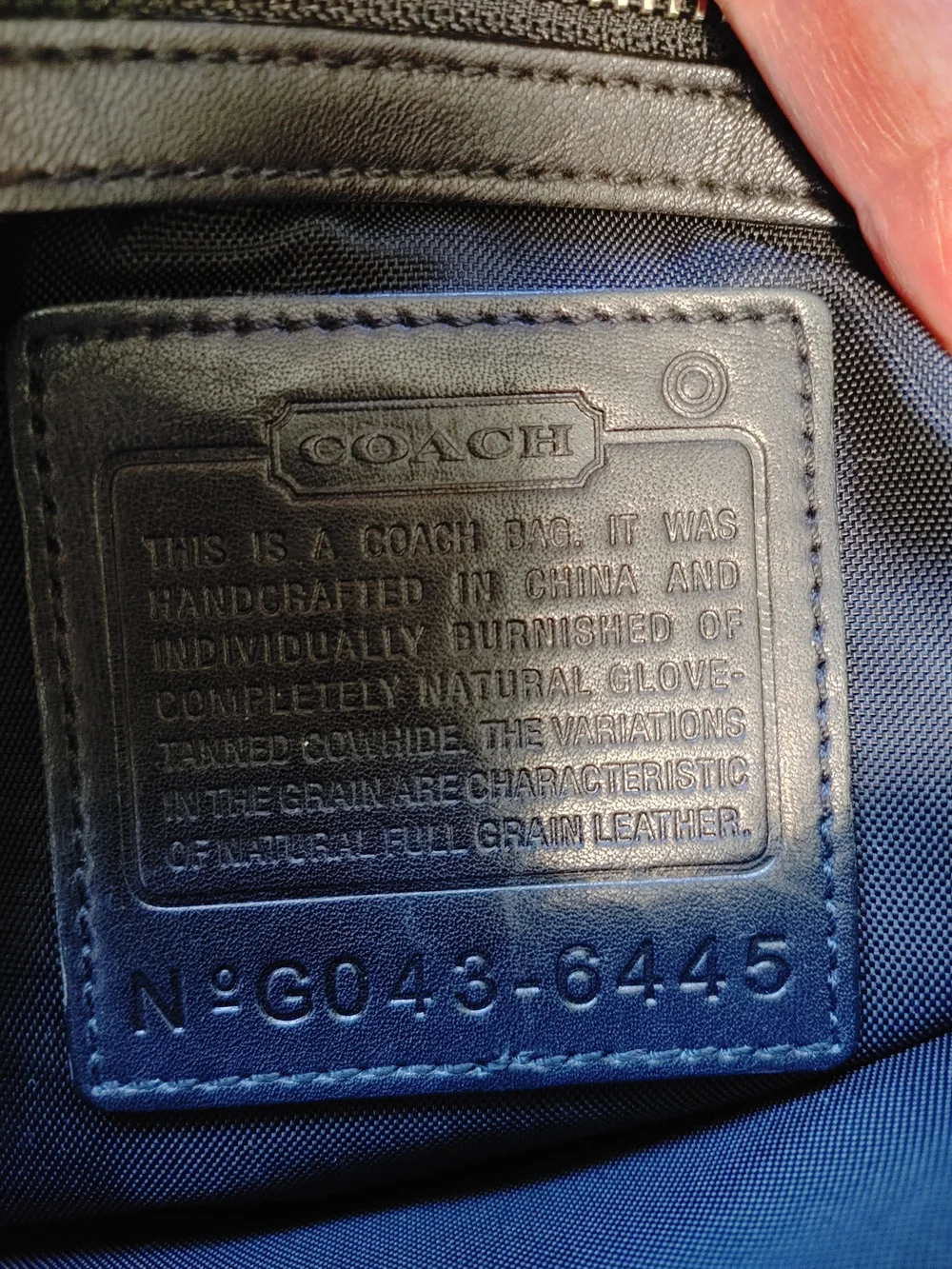Vintage Coach Black Leather Messenger Bag